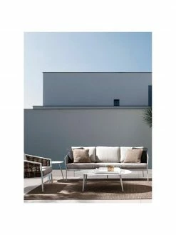 Bizzotto Table basse de jardin Ridley, larg. 120 x haut. 36 cm -furniture Soldes Table basse de jardin Ridley 5