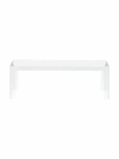 Kartell Table basse de jardin transparente Invisible, larg. 120 x haut. 40 cm -furniture Soldes Table basse de jardin transparente Invisible 3
