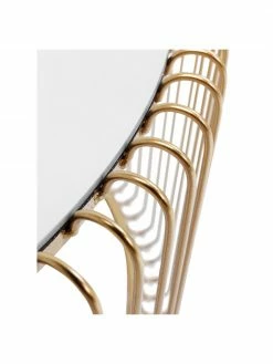 Kare Design Table basse dorée plateau en verre Wire, 2 élém., Lot de différentes tailles -furniture Soldes Table basse doree plateau en verre Wire 2 elem 3