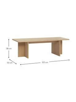 Hübsch Table basse en bois Split, larg. 120 x haut. 38 cm 5 Hübsch Table basse en bois Split, larg. 120 x haut. 38 cm -furniture Soldes Table basse en bois Split 2