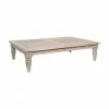 Bizzotto Table basse en teck Bali, larg. 120 x haut. 30 cm