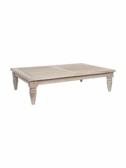 Bizzotto Table basse en teck Bali, larg. 120 x haut. 30 cm