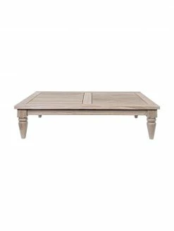 Bizzotto Table basse en teck Bali, larg. 120 x haut. 30 cm -furniture Soldes Table basse en teck Bali 3