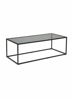 Westwing Collection Table basse en verre Maya, larg. 110 x haut. 36 cm