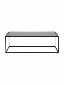 Westwing Collection Table basse en verre Maya, larg. 110 x haut. 36 cm -furniture Soldes Table basse en verre Maya 15