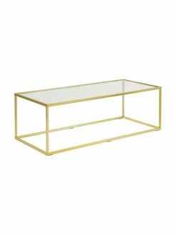 Westwing Collection Table basse en verre Maya, larg. 110 x haut. 36 cm