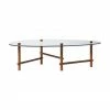Westwing Collection Table basse en verre forme organique Pond, larg. 114 x haut. 33 cm