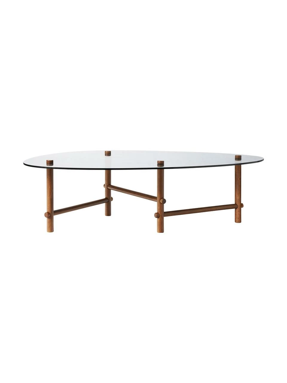 Westwing Collection Table basse en verre forme organique Pond, larg. 114 x haut. 33 cm 1 Westwing Collection Table basse en verre forme organique Pond, larg. 114 x haut. 33 cm