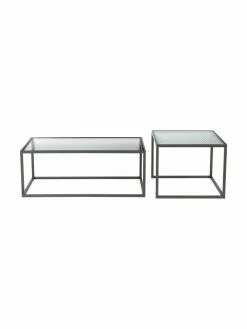 Dutchbone Table basse en verre rainuré Boli, 2 élém., Lot de différentes tailles 9 Dutchbone Table basse en verre rainuré Boli, 2 élém., Lot de différentes tailles -furniture Soldes Table basse en verre rainure Boli 2 elem 3