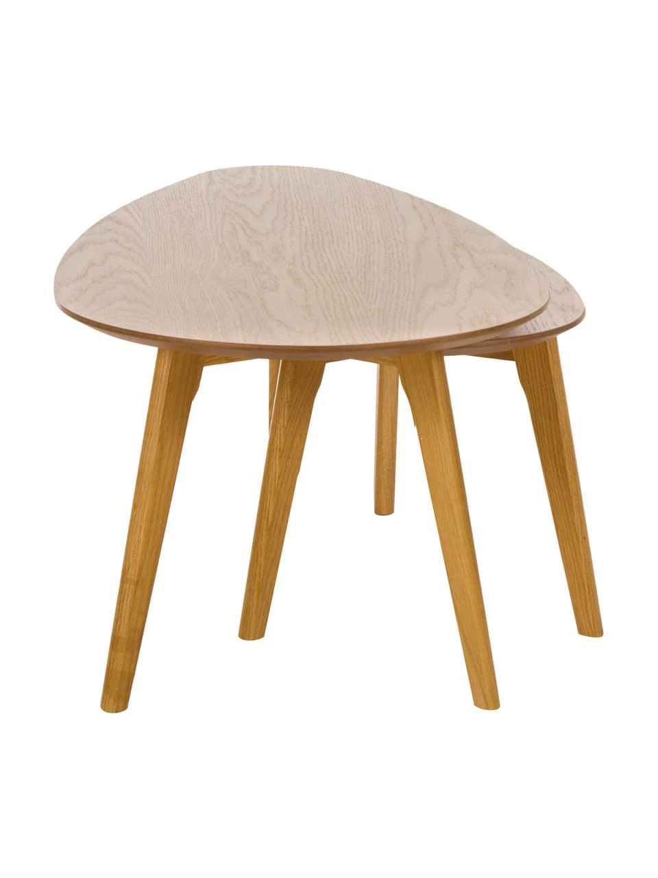 Table basse gigogne chêne Bloom, 2 élém., Lot de différentes tailles 4 Table basse gigogne chêne Bloom, 2 élém., Lot de différentes tailles – Image 4