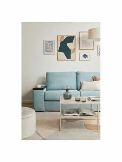 Westwing Collection Table basse industrielle en métal beige Neptun, larg. 90 x haut. 45 cm -furniture Soldes Table basse industrielle en metal beige Neptun 7