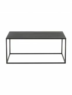 Westwing Collection Table basse industrielle en métal noir Neptun, larg. 90 x haut. 40 cm -furniture Soldes Table basse industrielle en metal noir Neptun 3