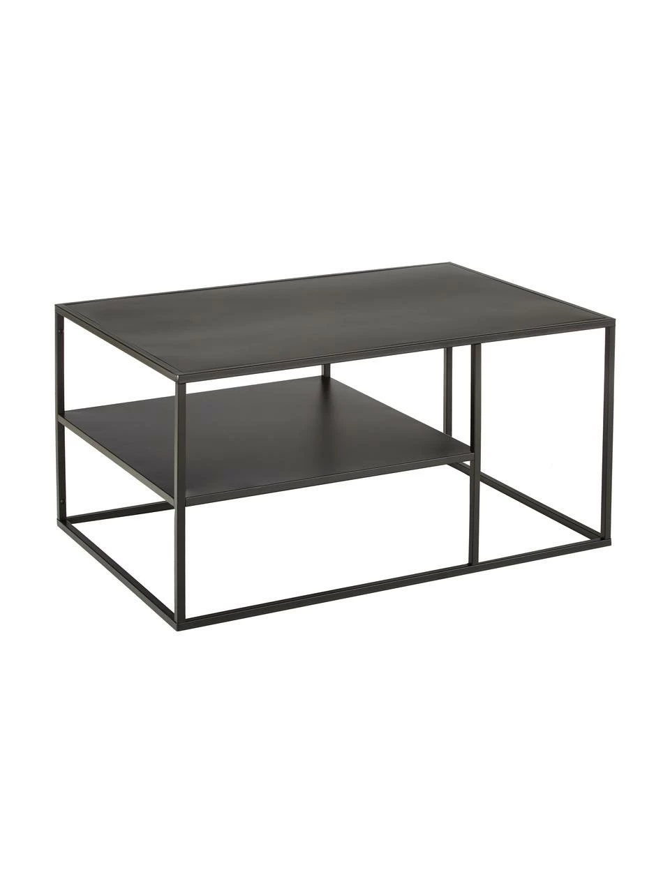 Westwing Collection Table basse industrielle en métal noir Neptun, larg. 90 x haut. 45 cm 1 Westwing Collection Table basse industrielle en métal noir Neptun, larg. 90 x haut. 45 cm