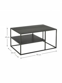Westwing Collection Table basse industrielle en métal noir Neptun, larg. 90 x haut. 45 cm 8 Westwing Collection Table basse industrielle en métal noir Neptun, larg. 90 x haut. 45 cm -furniture Soldes Table basse industrielle en metal noir Neptun 8