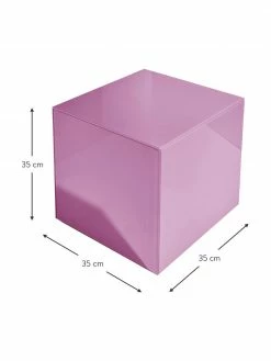 Table basse lilas Pop, surface réfléchissante, larg. 35 x haut. 35 cmSeulement 1 produit disponible -furniture Soldes Table basse lilas Pop surface reflechissante 2