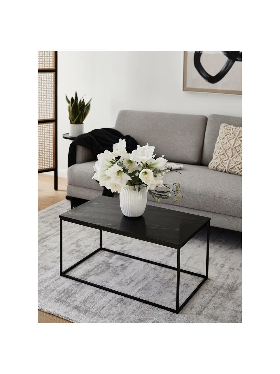 Westwing Collection Table basse marbre Alys, larg. 80 x haut. 40 cm 2 Westwing Collection Table basse marbre Alys, larg. 80 x haut. 40 cm – Image 2