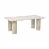 Westwing Collection Table basse marbre Mabel, larg. 100 x haut. 35 cm