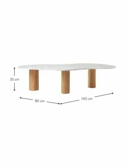 Westwing Collection Table basse marbre Naruto, larg. 140 x prof. 80 cm 8 Westwing Collection Table basse marbre Naruto, larg. 140 x prof. 80 cm -furniture Soldes Table basse marbre Naruto 2