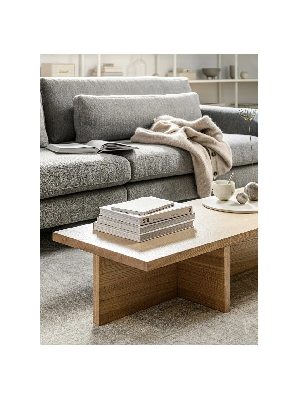 Vtwonen Table basse moderne Angle, larg. 135 x haut. 27 cm 6 Vtwonen Table basse moderne Angle, larg. 135 x haut. 27 cm – Image 6