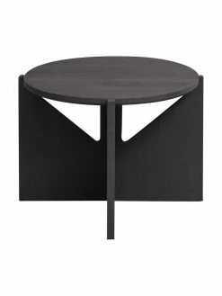 Table basse noire bois de chêne Future, Ø 52 x haut. 36 cm 9 Table basse noire bois de chêne Future, Ø 52 x haut. 36 cm -furniture Soldes Table basse noire bois de chene Future 3