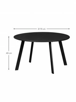 Table basse noire de jardin Fer, Ø 70 x haut. 40 cm 7 Table basse noire de jardin Fer, Ø 70 x haut. 40 cm -furniture Soldes Table basse noire de jardin Fer 2