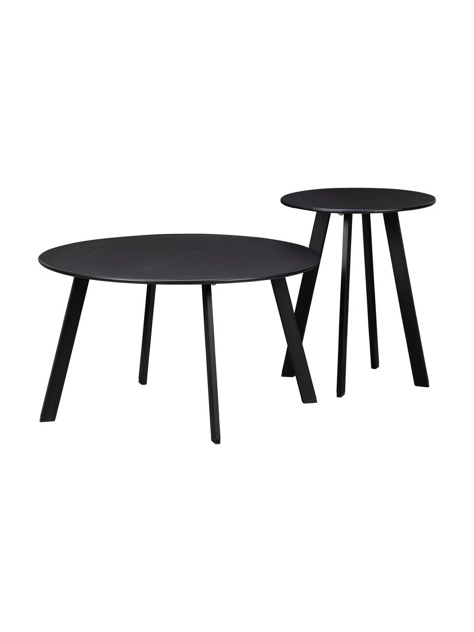 Table basse noire de jardin Fer, Ø 70 x haut. 40 cm 4 Table basse noire de jardin Fer, Ø 70 x haut. 40 cm – Image 4