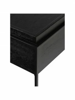 Westwing Collection Table basse noire en bois et métal Theo, larg. 100 x haut. 45 cm 11 Westwing Collection Table basse noire en bois et métal Theo, larg. 100 x haut. 45 cm -furniture Soldes Table basse noire en bois et metal Theo 5