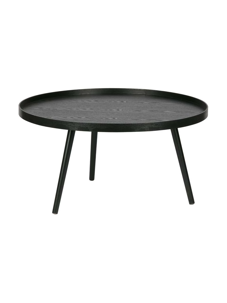 Table basse noire rétro ronde Mesa, Ø 78 x haut. 39 cm 1 Table basse noire rétro ronde Mesa, Ø 78 x haut. 39 cm