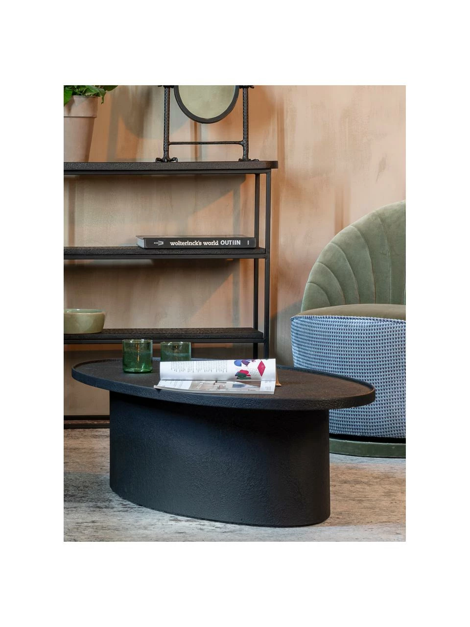 Dutchbone Table basse ovale Winston, larg. 120 x haut. 32 cm 2 Dutchbone Table basse ovale Winston, larg. 120 x haut. 32 cm – Image 2