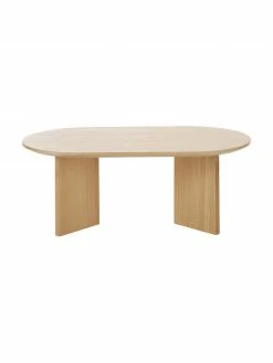 Westwing Collection Table basse ovale en bois Toni, larg. 100 x haut. 35 cm -furniture Soldes Table basse ovale en bois Toni 3