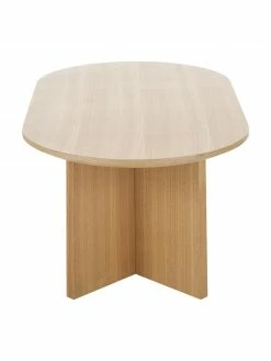 Westwing Collection Table basse ovale en bois Toni, larg. 100 x haut. 35 cm -furniture Soldes Table basse ovale en bois Toni 4