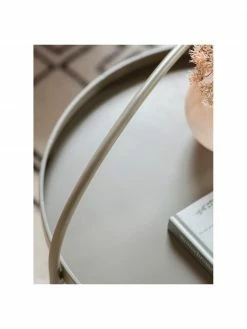 Table basse plateau brun Melbury, Ø 65 x haut. 50 cm -furniture Soldes Table basse plateau brun Melbury 3