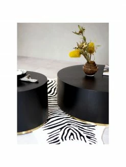 Westwing Collection Table basse ronde Clarice, Ø 60 x haut. 40 cm -furniture Soldes Table basse ronde Clarice 5