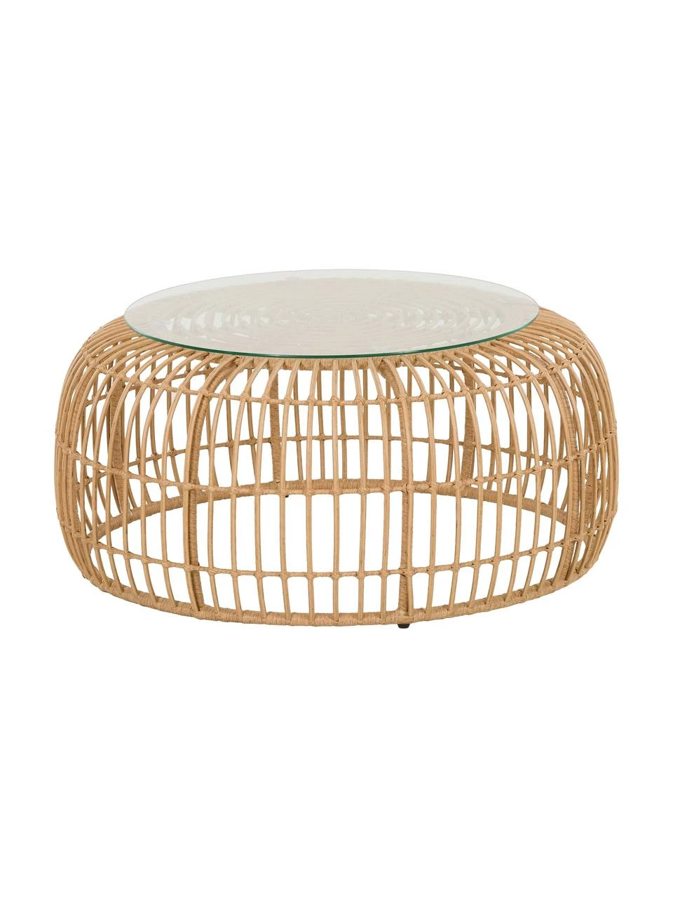 Westwing Collection Table basse ronde avec plateau en verre Costa, Ø 85 x haut. 42 cm 1 Westwing Collection Table basse ronde avec plateau en verre Costa, Ø 85 x haut. 42 cm