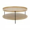 Westwing Collection Table basse ronde avec rangement Renee, Ø 90 x haut. 39 cm