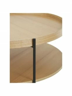 Westwing Collection Table basse ronde avec rangement Renee, Ø 90 x haut. 39 cm -furniture Soldes Table basse ronde avec rangement Renee 4
