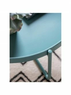 Table basse ronde bleue Melbury, Ø 65 x haut. 50 cm -furniture Soldes Table basse ronde bleue Melbury 3