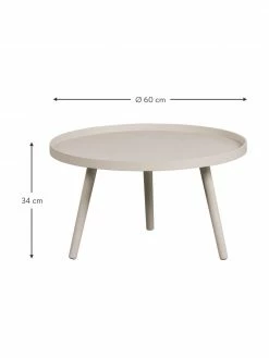 Table basse ronde bois beige Mesa, Ø 60 x haut. 34 cm -furniture Soldes Table basse ronde bois beige Mesa 2
