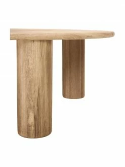 Westwing Collection Table basse ronde bois de chêne Didi, Ø 80 x haut. 35 cm -furniture Soldes Table basse ronde bois de chene Didi 5