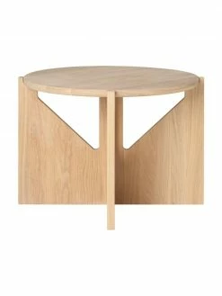 Table basse ronde bois de chêne Future, Ø 52 x haut. 36 cm