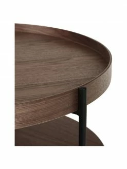 Westwing Collection Table basse ronde bois de noyer Renee, Ø 69 x haut. 39 cm 10 Westwing Collection Table basse ronde bois de noyer Renee, Ø 69 x haut. 39 cm -furniture Soldes Table basse ronde bois de noyer Renee 10