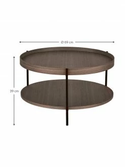Westwing Collection Table basse ronde bois de noyer Renee, Ø 69 x haut. 39 cm 8 Westwing Collection Table basse ronde bois de noyer Renee, Ø 69 x haut. 39 cm -furniture Soldes Table basse ronde bois de noyer Renee 8