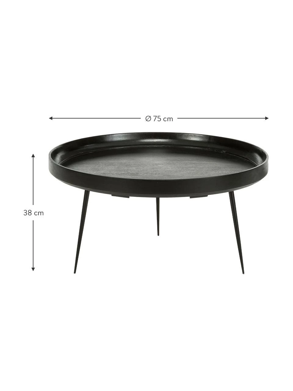 Mater Table basse ronde design Bowl, Ø 75 x haut. 38 cm 4 Mater Table basse ronde design Bowl, Ø 75 x haut. 38 cm – Image 4