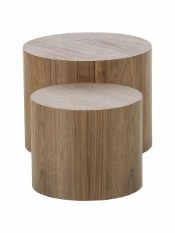 Westwing Collection Table basse ronde en bois Dan, 2&nbsp;&eacute;l&eacute;m., Lot de différentes tailles -furniture Soldes Table basse ronde en bois Dan 2 elem 17