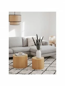 Westwing Collection Table basse ronde en bois Dan, 2 élém., Lot de différentes tailles 8 Westwing Collection Table basse ronde en bois Dan, 2 élém., Lot de différentes tailles -furniture Soldes Table basse ronde en bois Dan 2 elem 2