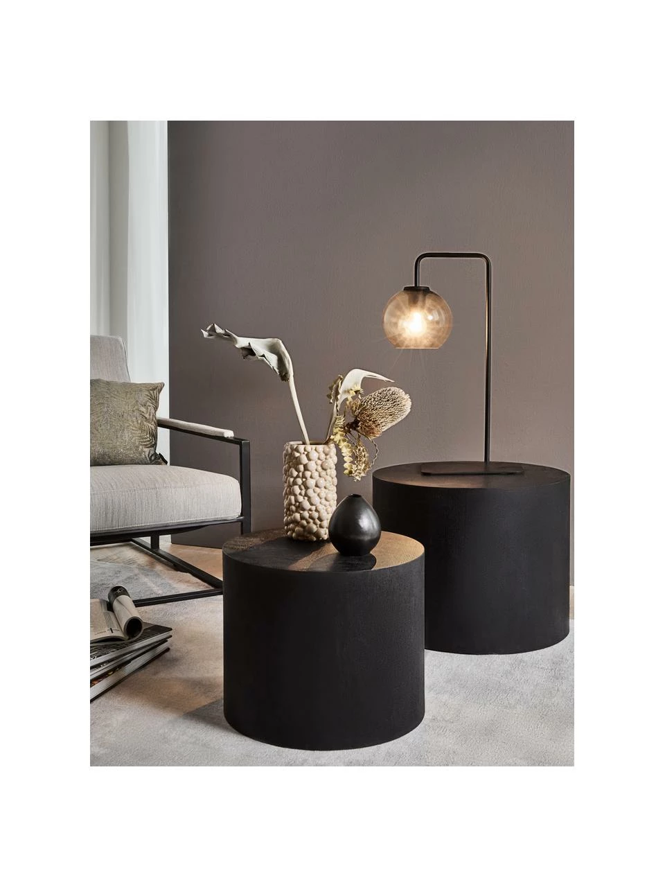 Westwing Collection Table basse ronde en bois Dan, 2 élém., Ensemble avec différentes tailles 3 Westwing Collection Table basse ronde en bois Dan, 2 élém., Ensemble avec différentes tailles – Image 3