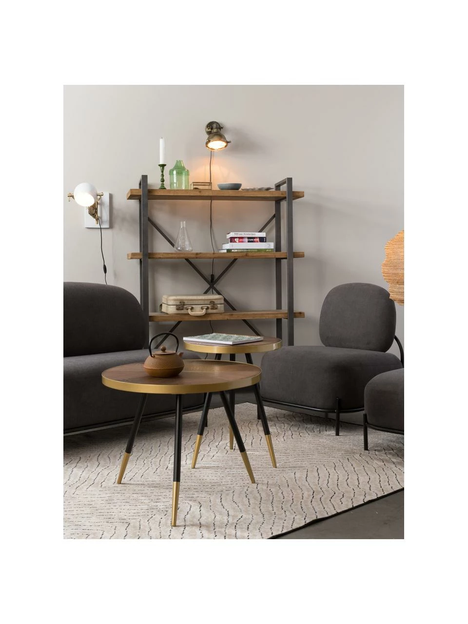 Table basse ronde en bois Denise, Ø 61 x haut. 40 cm 2 Table basse ronde en bois Denise, Ø 61 x haut. 40 cm – Image 2