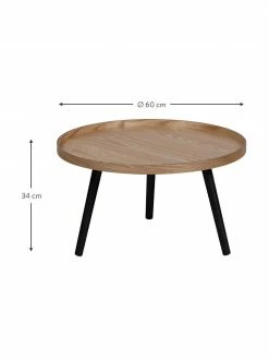Table basse ronde en bois Mesa, Ø 60 x haut. 34 cmDisponibilité limitée -furniture Soldes Table basse ronde en bois Mesa 2