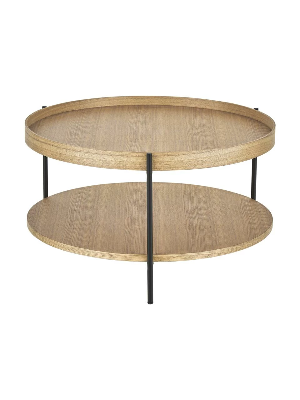 Westwing Collection Table basse ronde en bois avec rangement Renee, Ø 69 x haut. 39 cm 1 Westwing Collection Table basse ronde en bois avec rangement Renee, Ø 69 x haut. 39 cm