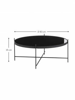 Zuiver Table basse ronde en verre Cupid, Ø 83 x haut. 35 cm 8 Zuiver Table basse ronde en verre Cupid, Ø 83 x haut. 35 cm -furniture Soldes Table basse ronde en verre Cupid 2